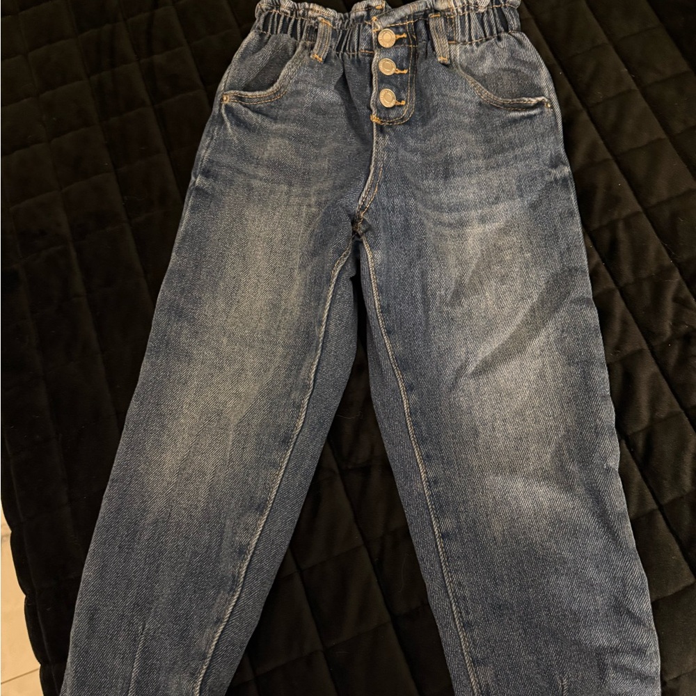 Zara toddler Stylish Blue High-Waisted Jeans